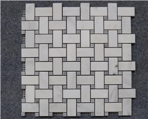 White Marble Stone Backsplash Mosaic Tile