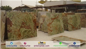 Green Onyx, Pakistani Green Onyx Tiles & Slabs