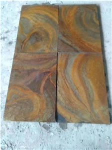 Multicolor Rust Slate Flooring Tiles
