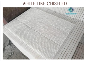Big Promotion White Line Chiseled Wall Panel