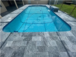 Pool Coping Manufactured From Natural Stone