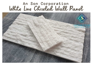Special Promotion White Line Chiseled Wall Panel