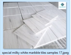 SPECIAL VARIATION MILKY WHITE MARBLE TILES STONE