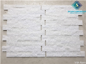 White Marble Z Type Cultured Wall Panel