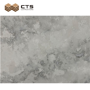 Super White Veins Artificial Quartz Slabs Tile Fancy Stone