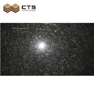Angola Black Granite Stone Slab Tile Wall Covering Polished