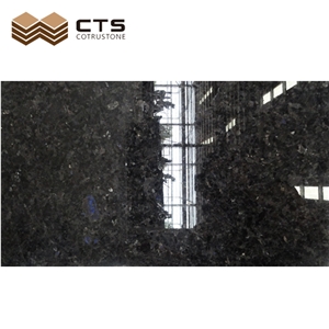 Angola Black Granite Stone Slab Tile Wall Covering Polished