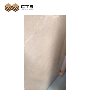Cream Marfil Stone Slabs Tiles Customized Floor Wall Marble