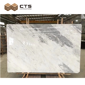 Marble Polished Slabs High Standard Stocked Pearl Grey