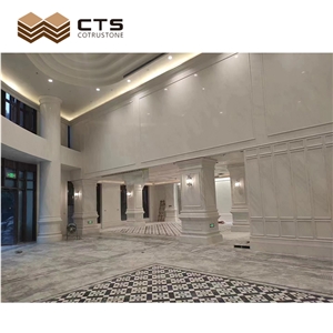 Residential Flooring Construction Calacatta Grey Marble