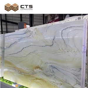 Slabs Factory Direct Indoor Flooring Ocean Wave Marble