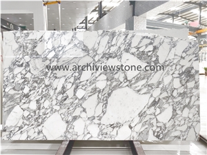 Arabescato White Marble, Luxury White Marble Slabs