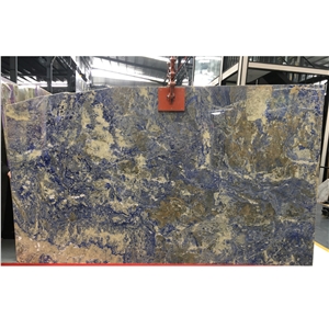 Luxury Bolivian Blue Marble Stone Wall