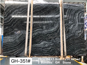 Cheap Polished Natural  Black Marble Tile For Wall
