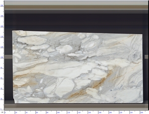 Free Sample Calacatta Crema Marble Slabs 100% Natural Stone