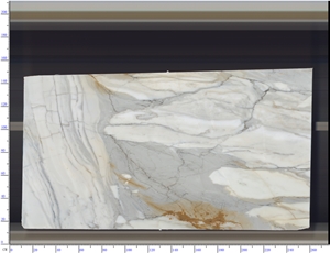 SGS Certificate Natural Stone Italy White Marble Slabs