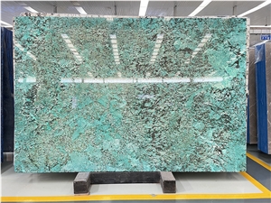 Amazon Green Quartzite Slab And Tile For Wall Lobby