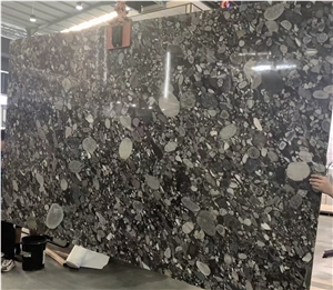 Luxury Brazil Marinace Black Granite Slab