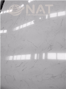 Viet Nam White Carrara Artificial Marble Kitchen Countertop