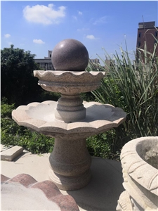 3 Tier Stone Park Fountain Granite Outdoor Water Feature