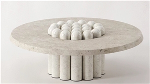 Stone Dining Table Interior Marble Statuario Restaurant Top
