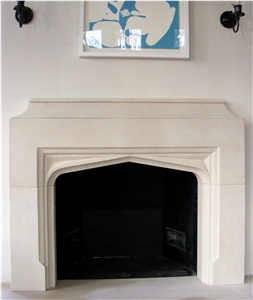 English Gothic Style Fireplace