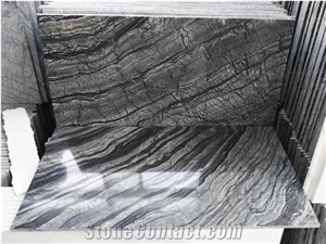Black Wooden Ancient Wood Wooden Black Silver Wave Marble