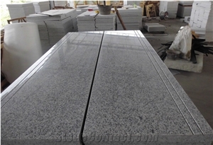 Chinese G603 Light Grey Granite Seasame White Step And Riser