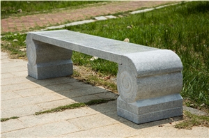 Popular Grey Granite Stone Bench Garden Bench
