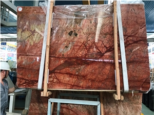 Red Pearl Marble Ruby Red Marble Slab