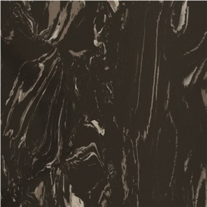 Black Color Artificial Marble Engineered Stone