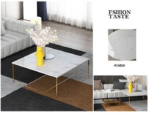 Office Modern Coffee Table Marble Stone