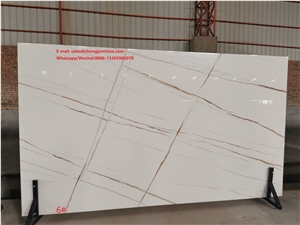 White Calacutta Nano Glass Panels