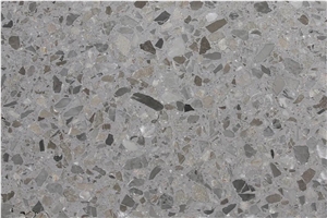 Grey Terrazzo Inorganic Stone Glass Tile