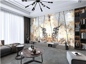 Luxury Brazil Pandora White Granite Slab Floor Tile