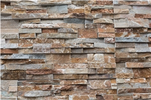 Stacked Slate Stone Wall Panel Veneer
