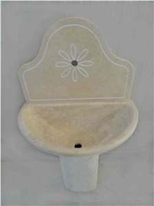 Wall Mounted Fountain With Travertino Classico