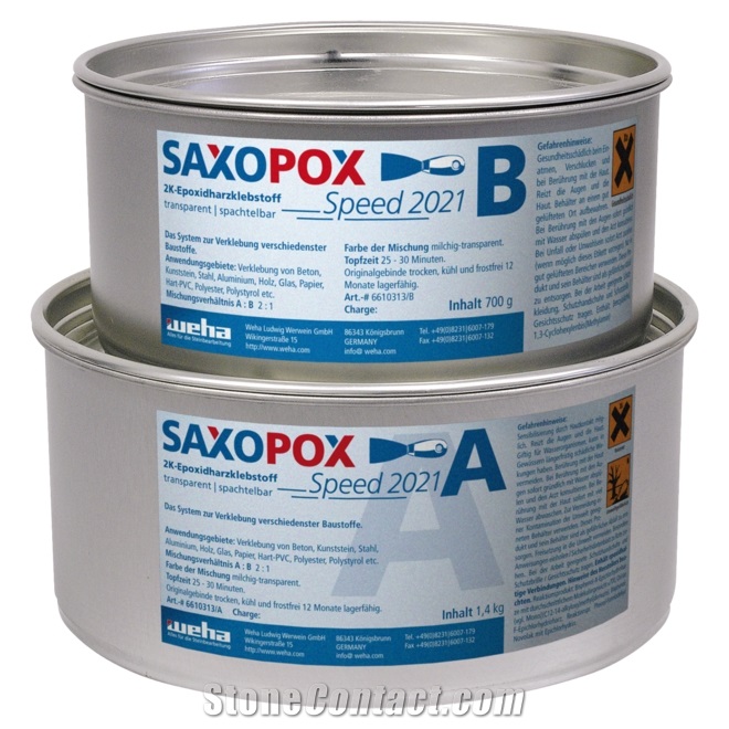 Saxo Pox 2021 Transparent Knife Grade Adhesive 2,1 Kg