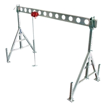 Portable Gantry Crane IP Aluminium 1T For Cemetery,Workshops