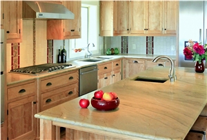 Golden Macaubas Quartzite Kitchen Countertops