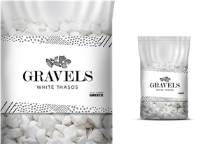 Gravel White Thasos, Thassos White Marble Pebbles & Gravels