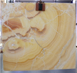 Decorative Orange Jade Onyx Slab Backlit Onyx Wall Panel