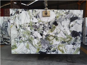 Chinese Green Marble Ice Emerald Slabs For Various Uses
