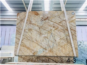 Chinese Marble Golden Babylon Marble With Araneose Veins