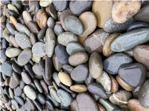 Mixed Color Pebbles, Washed River Stone