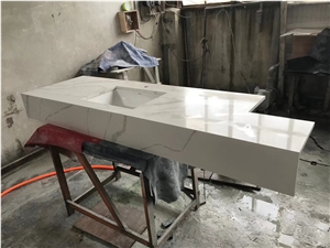 Quartz Artificial Stone Bath Countertops - Vanity Tops