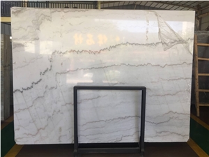 Chinese Guangxi White Marble Natural Stone Slabs Floor Tiles