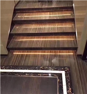 Chinese Obama Wood Grain Marble Floor Tile Pattern