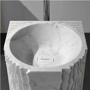 Marble Stone Sink,Bathroom Wash Basin,Pedestal Basin