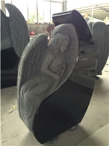 Angel Monument, Heart Tombstones,Engraved Headstone